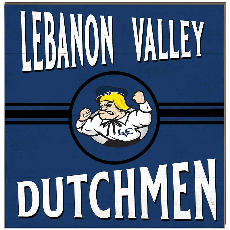 Lebanon Valley College 10" x 10" Retro Team Sign