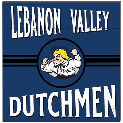 Lebanon Valley College 10" x 10" Retro Team Sign