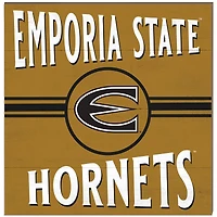 Emporia State Hornets 10" x 10" Retro Team Sign
