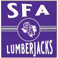 Stephen F Austin Lumberjacks 10" x 10" Retro Team Sign