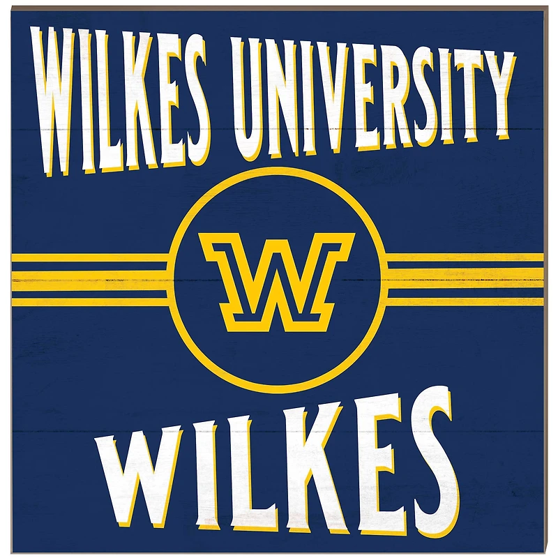 Wilkes Colonels 10" x 10" Retro Team Sign
