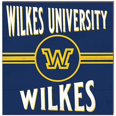 Wilkes Colonels 10" x 10" Retro Team Sign