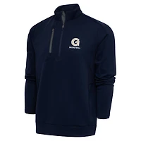 Men's Antigua Navy Georgetown Hoyas Basketball Big & Tall Generation Quarter-Zip Pullover Top