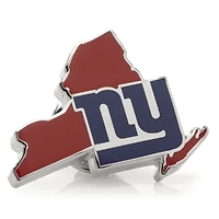 New York Giants Team Logo Team State Shaped Cufflinks