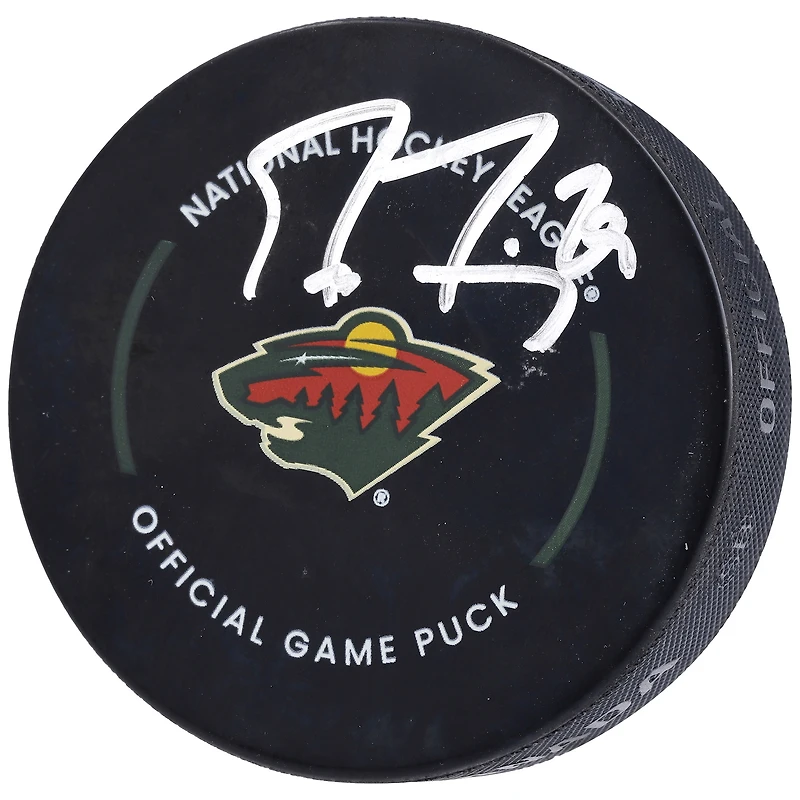 Marc-Andre Fleury Minnesota Wild Autographed Official Game Puck