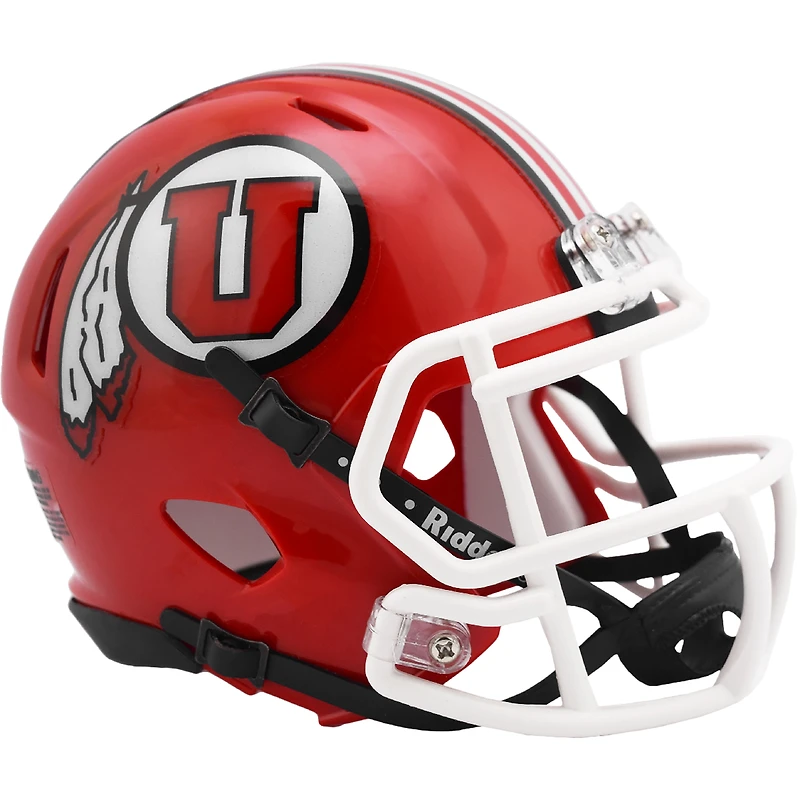 Utah Utes Red Speed Mini Football Helmet