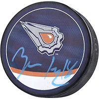 Zach Hyman Edmonton Oilers Autographed 2022-23 Reverse Retro Hockey Puck