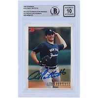 Andy Pettitte New York Yankees Autographed 1993 Bowman Series 1 #103 Beckett Fanatics Witnessed Authenticated Rookie Card