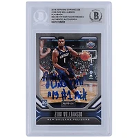 Zion Williamson New Orleans Pelicans Autographed 2019-20 Panini Chronicles Playbook #169 Beckett Fanatics Witnessed Authenticated Rookie Card with "19 #1 Pick" Inscription