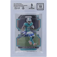 Jaylen Waddle Miami Dolphins Autographed 2021 Panini Prizm #338 Beckett Fanatics Witnessed Authenticated 9/ Rookie Card