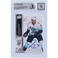 Jordan Eberle Seattle Kraken Autographed 2021-22 Upper Deck Extended Series #689 Beckett Fanatics Witnessed Authenticated 10 Card
