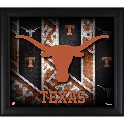 Texas Longhorns Framed 15" x 17" Team Threads Collage