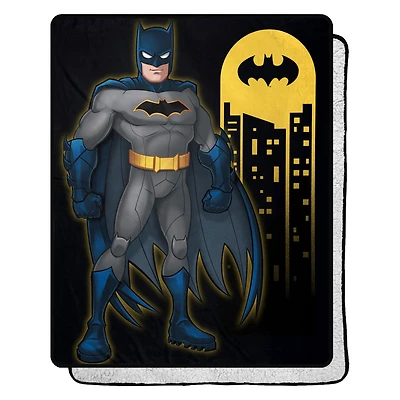 The Northwest Group Batman 40'' x 50'' Silk Touch Sherpa Throw Blanket