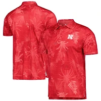 Men's Colosseum Scarlet Nebraska Huskers Palms Team Polo