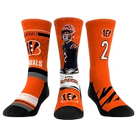 Youth Rock Em Socks Evan McPherson Cincinnati Bengals Three-Pack Crew Socks Set