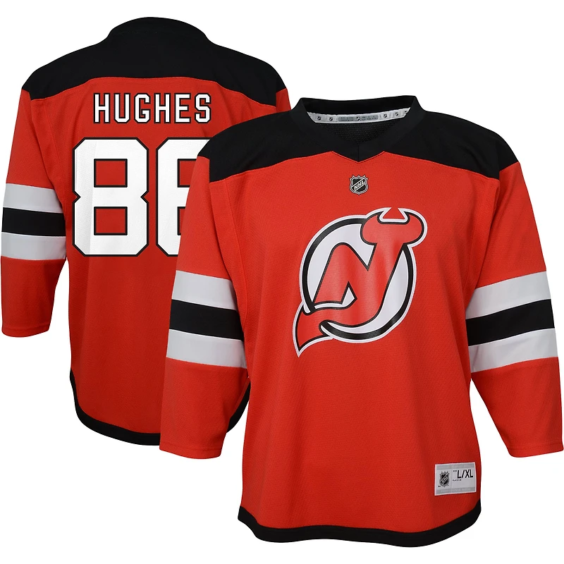 Preschool Jack Hughes Red New Jersey Devils Home Replica Player Jersey