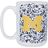 Michigan Wolverines 15oz. Java Floral Team Mug