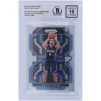 Jalen Suggs Orlando Magic Autographed 2021-22 Panini Prizm #314 Beckett Fanatics Witnessed Authenticated Rookie Card with "Go Magic" Inscription