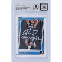 Jalen Suggs Orlando Magic Autographed 2021-22 Panini Donruss Rated Rookie #229 Beckett Fanatics Witnessed Authenticated Rookie Card with "Go Magic" Inscription