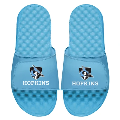 Youth ISlide Light Blue Johns Hopkins Blue Jays Secondary Team Logo Islide Sandals