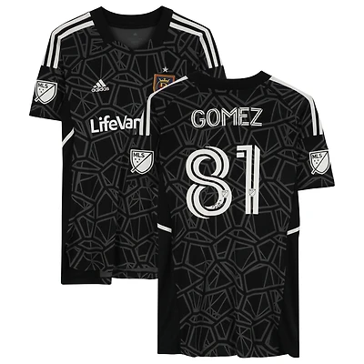Tomás Gómez Real Salt Lake Autographed Player-Issued #81 Black Jersey from the 2022 MLS Season