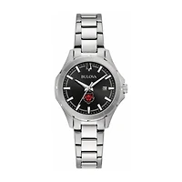 Women's Bulova Black Arkansas State Red Wolves Stainless Steel Classic Sport Watch