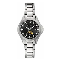 Women's Bulova Black Southern Miss Golden Eagles Stainless Steel Classic Sport Watch