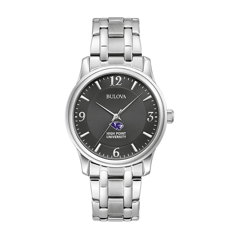 Bulova Black High Point Panthers Stainless Steel Corporate Collection Watch