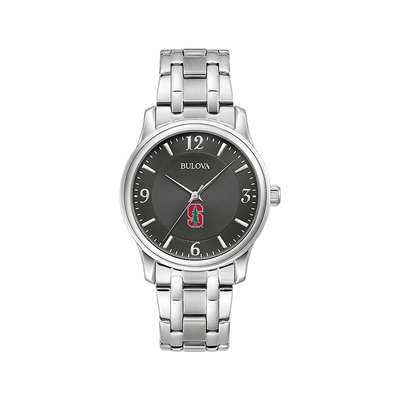 Bulova Black Stanford Cardinal Stainless Steel Corporate Collection Watch
