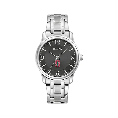 Bulova Black Stanford Cardinal Stainless Steel Corporate Collection Watch