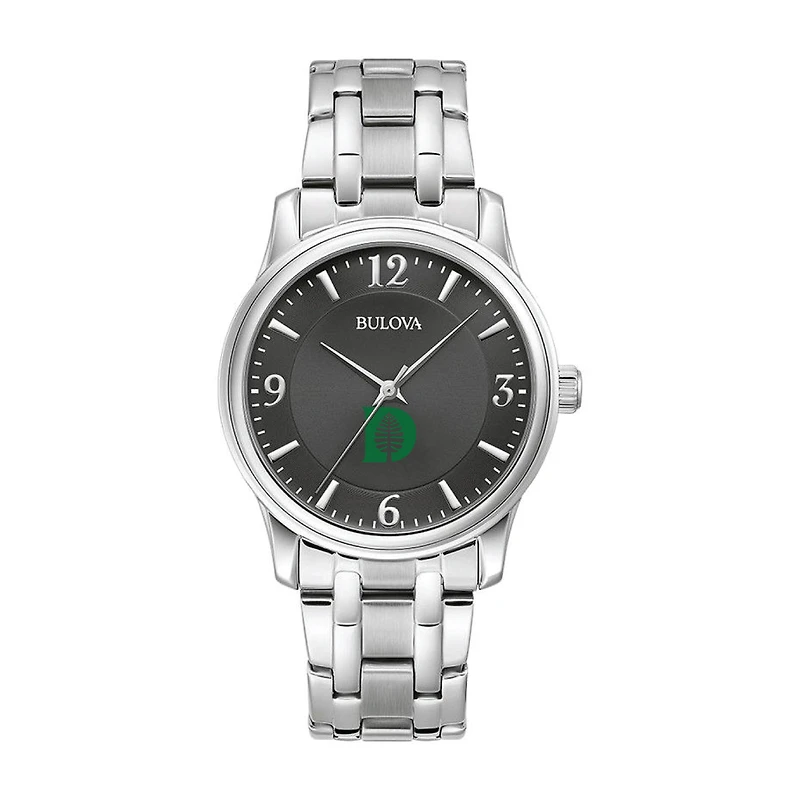 Bulova Black Dartmouth Big Green Stainless Steel Corporate Collection Watch