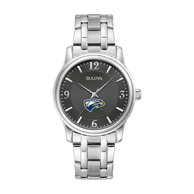 Bulova Black Emory Eagles Stainless Steel Sport Classic Watch