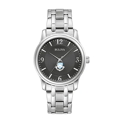 Bulova Black Columbia University Stainless Steel Corporate Collection Watch