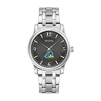 Bulova Black Delaware Fightin' Blue Hens Stainless Steel Corporate Collection Watch