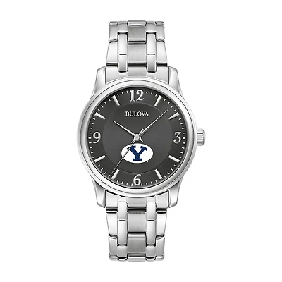 Bulova Black BYU Cougars Stainless Steel Corporate Collection Watch