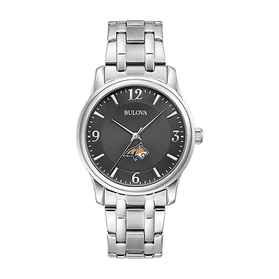 Bulova Black Montana State Bobcats Stainless Steel Corporate Collection Watch