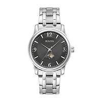 Bulova Black Montana State Bobcats Stainless Steel Corporate Collection Watch