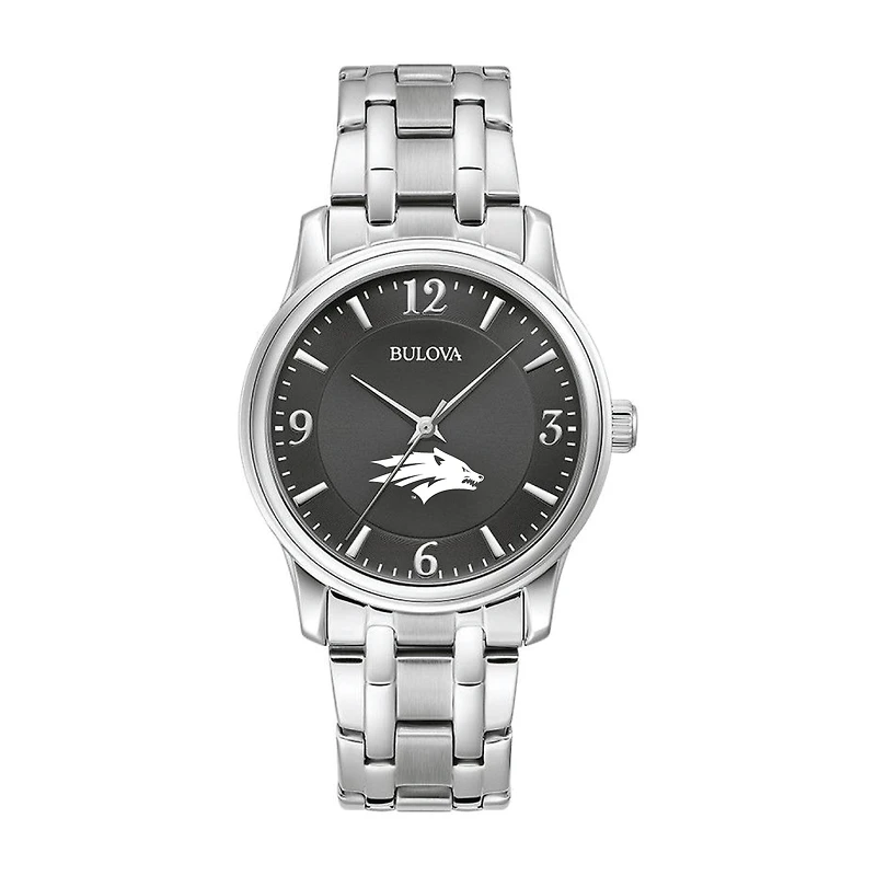 Bulova Black Nevada Wolf Pack Stainless Steel Corporate Collection Watch