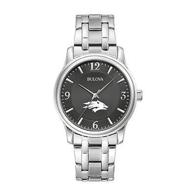 Bulova Black Nevada Wolf Pack Stainless Steel Corporate Collection Watch