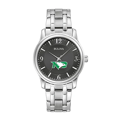Bulova Black North Dakota Stainless Steel Corporate Collection Watch