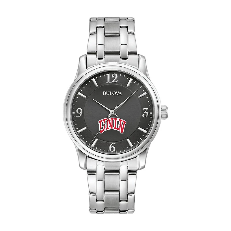 Bulova Black UNLV Rebels Stainless Steel Corporate Collection Watch