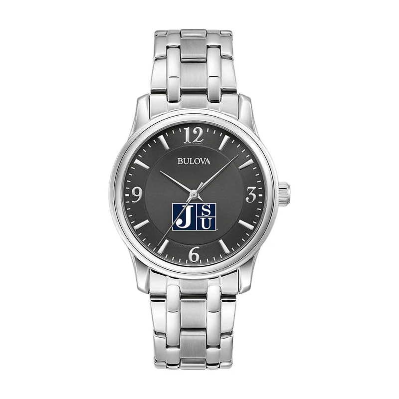 Bulova Black Jackson State Tigers Stainless Steel Sport Classic Watch
