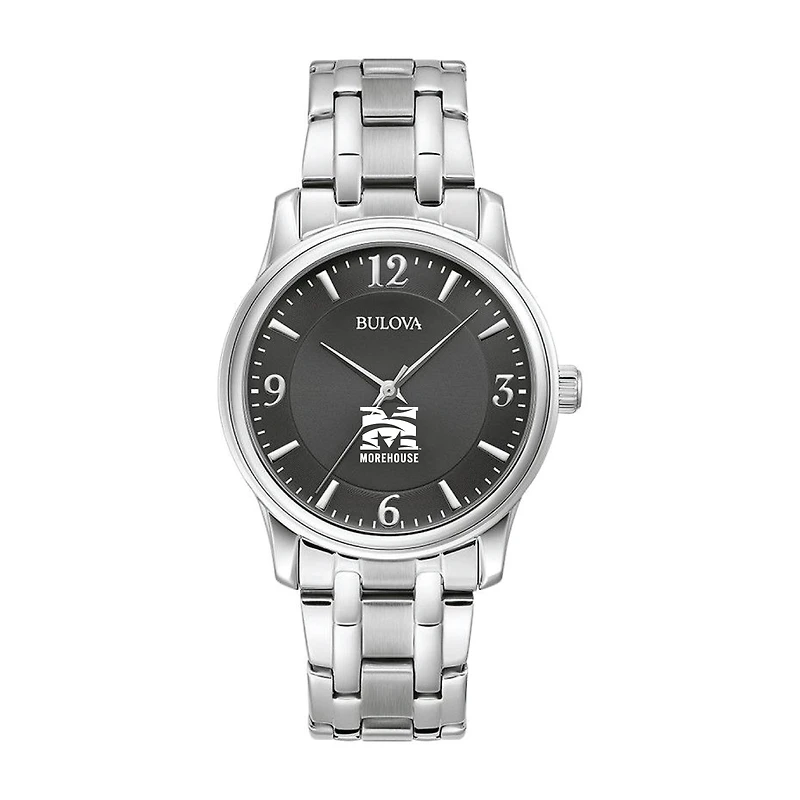 Bulova Black Morehouse Maroon Tigers Stainless Steel Corporate Collection Watch
