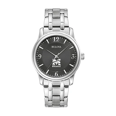 Bulova Black Morehouse Maroon Tigers Stainless Steel Corporate Collection Watch