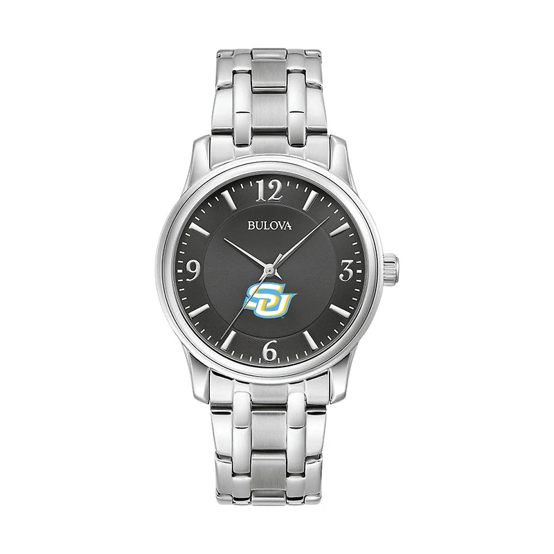 Bulova Black Southern University Jaguars Stainless Steel Corporate Collection Watch