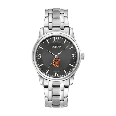 Bulova Black Tuskegee Golden Tigers Stainless Steel Sport Classic Watch