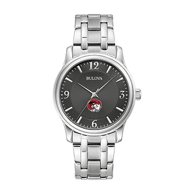 Bulova Black Winston-Salem State Rams Stainless Steel Corporate Collection Watch