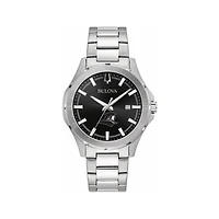 Bulova Black Providence Friars Stainless Steel Sport Classic Watch
