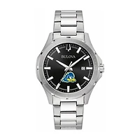 Bulova Black Delaware Fightin' Blue Hens Stainless Steel Sport Classic Watch