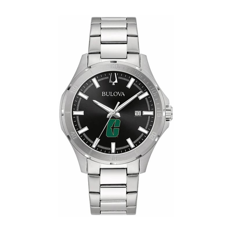 Bulova Black Charlotte 49ers Stainless Steel Sport Classic Watch